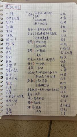 張榮芮 - 準備學測作文的筆記