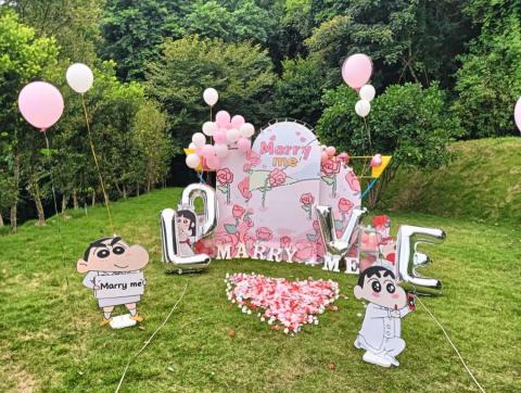 SANDY婚禮主持#婚禮影片#求婚佈置#婚禮佈置#婚禮企劃# - 求婚佈置