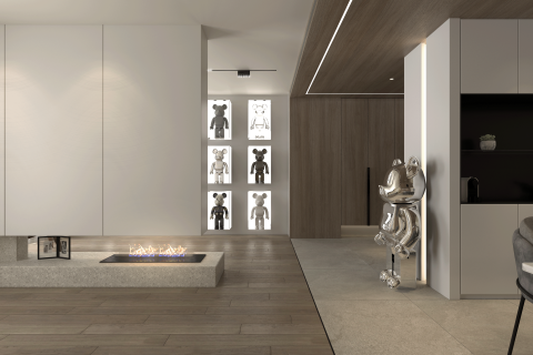 光境室內裝修設計有限公司 - 光域   極簡留空心靈，光束引領方向
現代極簡風   新成屋   42坪