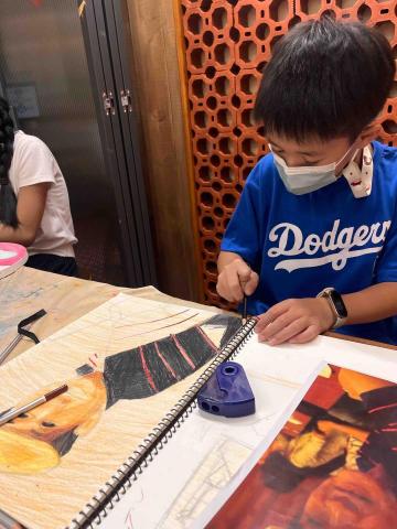 蔡佳蓁 -  教學過程（彩色素描）