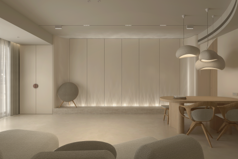 光境室內裝修設計有限公司 - Wave  靜謐生活激起漣漪效應，靜態日常帶入動態火花 日式奶油風   老屋翻新  24坪  330萬