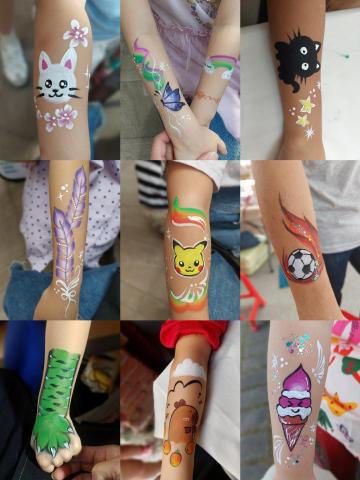 陽光彩繪 - 專為兒童設計的一系列卡通人物手部彩繪圖案（4）