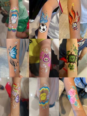 陽光彩繪 - 專為兒童設計的一系列卡通人物手部彩繪圖案（2）