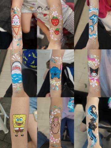 陽光彩繪 - 專為兒童設計的一系列卡通人物手部彩繪圖案（3）