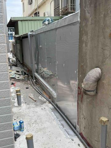 鐵件職人企業社 - 浪板更改成白鐵平板