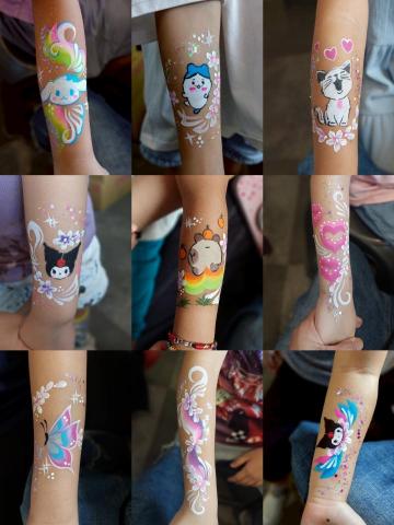 陽光彩繪 - 專為兒童設計的一系列卡通人物手部彩繪圖案（1）