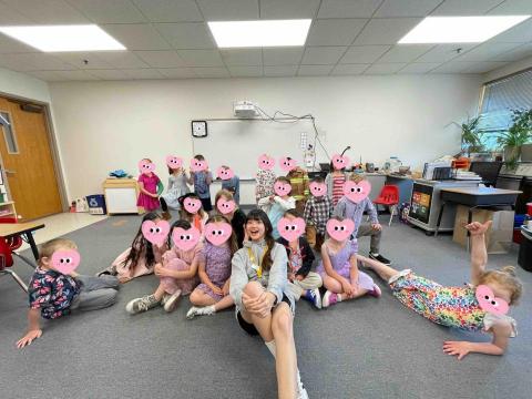 李采倫 - 美國小學的Kinger & pre-K