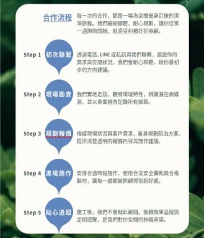 淨瀛環衛有限公司 - 服務流程