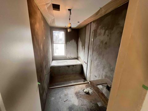 逐藝藝術地坪/盤多磨/EPOXY/自流平 - 微水泥浴室施工前