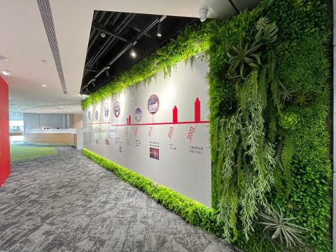 榆果傢飾 - 公司歷史植生牆設計