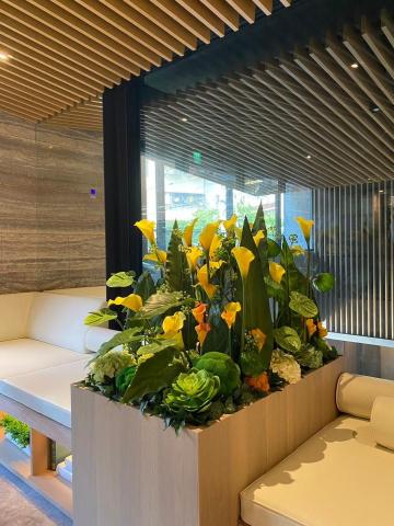 榆果傢飾 - 建案交誼廳花藝佈置