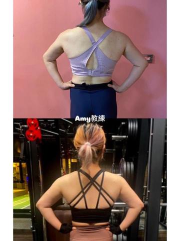 Amy台中女教練-運動醫學.健美.中高齡 - 學生的體態改變
（經本人同意後分享）