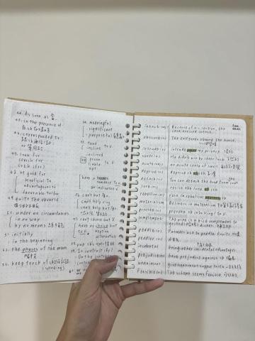 賴思穎 - 英文筆記，以單字及句型為主