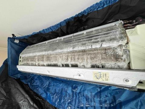 冠安冷氣空調 冷氣安裝清洗保養 - 上藥水後