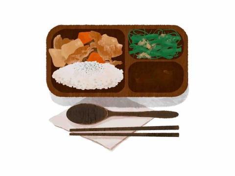 喻晴 - 食物插畫-馬鈴薯燉豬肉飯