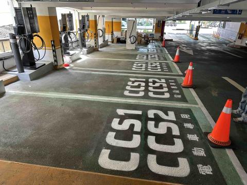 油漆噴塗個人工作室 - 竹北華興立體停車場施作完成照