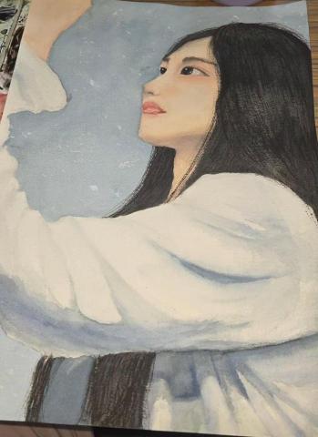 黃鈺慈 - 於畫室繪畫的作品