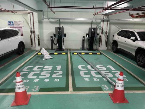 停車場標記專家 - 竹北三民地下停車場-施作完成