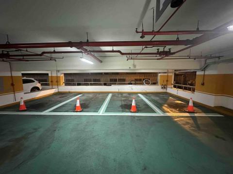 停車場標記專家 - 竹北華興立體停車場-施作前