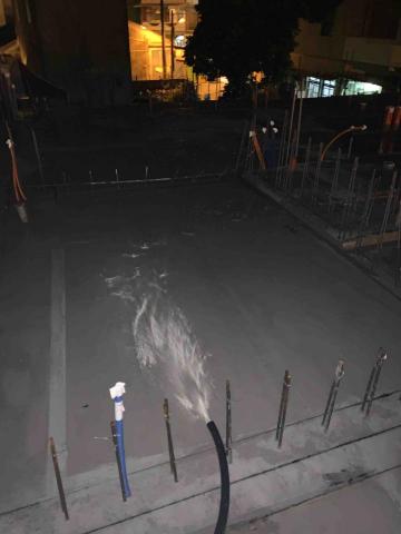 岳昇工程行 - 新建混凝土澆置完-養護作業