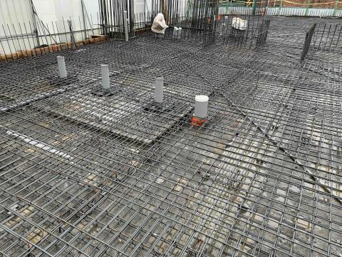 岳昇工程行 - 華廈工地案場-1樓版鋼筋綁紮