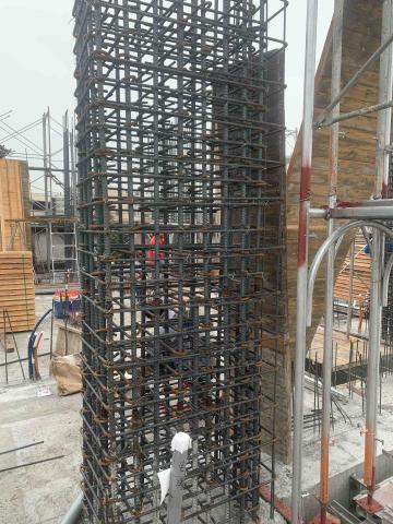 岳昇工程行 - 新建，結構立柱鋼筋綁紮