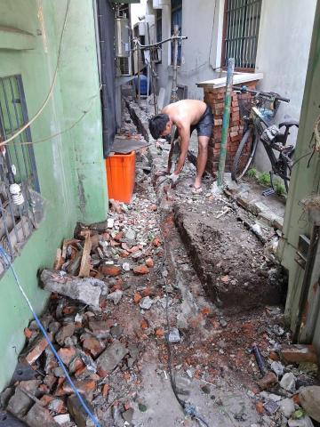 合旺工程行 - 一樓地面舖平施工前