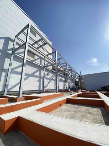 京埕鋼鋁工程行 - 水泥底座 H型鋼構