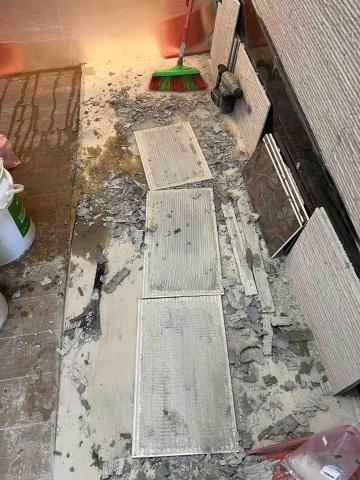 嶄鑫工程 - 磁磚背部清除殘膠