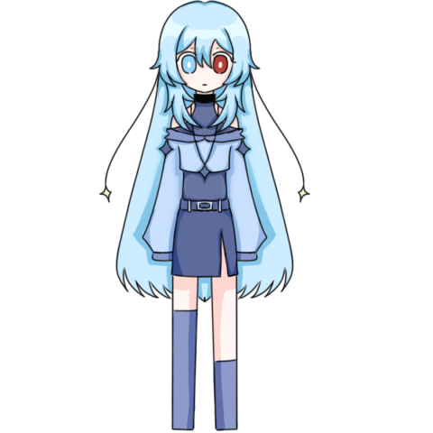 秋暮夕月 - Q版单人全身彩色插图