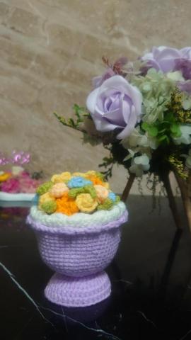 鉤藝郎複合式教學 - 鉤針花束（反面為娃娃）