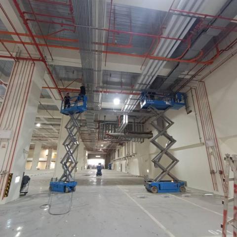 綠合和企業社 - 工業配管(EMT管)、含氧感知器安裝等、排風設備專用迴路安裝配管。