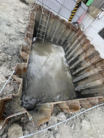 宏昌營建工程陳品宏 - 污水池-檔土開挖400公分深度