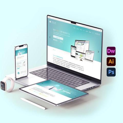 Wings XIII 聯合設計工作室 - WorkLink 最佳企業行動管理平台的官方網站，以「環保」與「高效」為核心視覺理念，打造針對企業需求的創新形象。網站設計採用藍綠色系，藉由色彩傳遞科技感與環保意識，充分體現 WorkLink 作為行動辦公解決方案的專業與前瞻性。整體設計結合簡潔、直觀的 UI 風格，讓用戶能快速理解並感受到 WorkLink 的價值。這不僅是一款提升辦公效率的 APP，更是企業邁向綠色未來的重要夥伴。