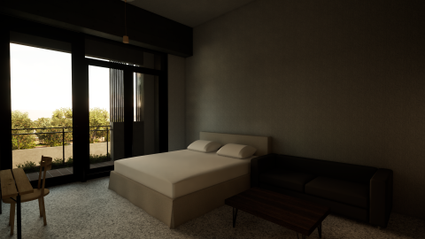 Lu Architecture studio - 室內渲染-居家臥室空間