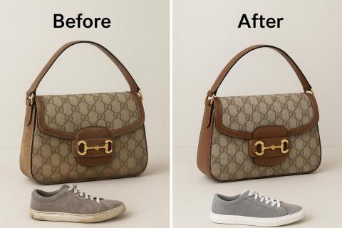 JW鞋包清洗維修職人 - 清洗維修前/清洗維修後