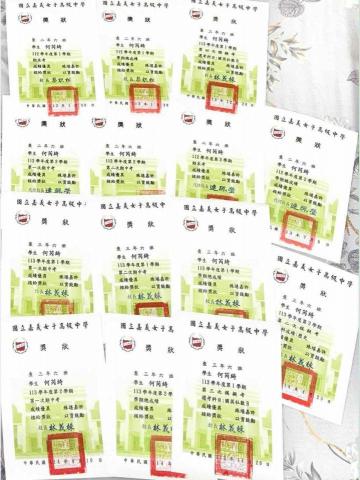 Ricky - 高中段考&模考獎狀