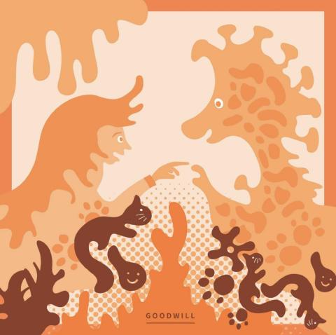 葉冠妤 - 2022橘色善念口罩設計比賽一第三名
（Adobe Illustrator製作）