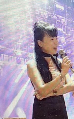 小晴天邱秀滿客語活動主持人 - 某場比賽活動主持現場