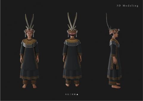 YAN - 排灣族角色建模-三視圖