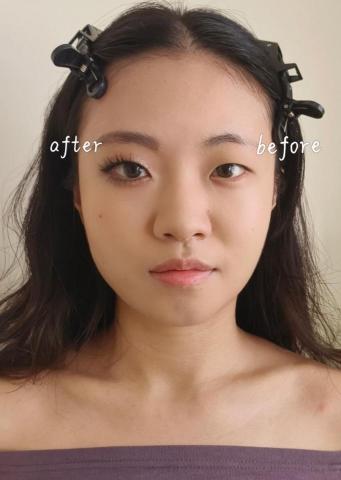 via makeup stylist - 妝前妝後