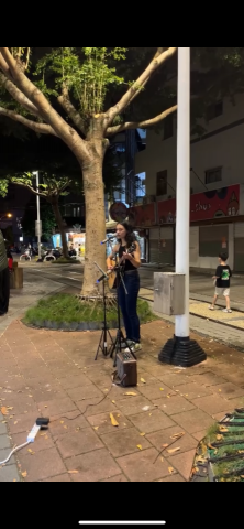 李翊瑄 - 花蓮舊鐵道街頭表演