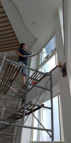 蔡軒居家環境規劃 - 鷹架高架清洗玻璃 蔡軒居家環境規劃 - 鷹架高架清洗玻璃