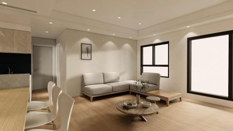 胡倖瑄 - 新成屋住宅客廳建模渲染