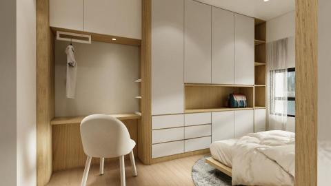 胡倖瑄 - 新成屋住宅主臥建模渲染