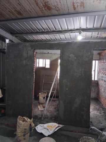 合旺工程行 - 舖磚前打底施工中