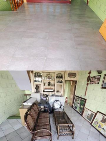 林政翰（宇宏工程） - 客廳地板磁磚 翻新 對照圖