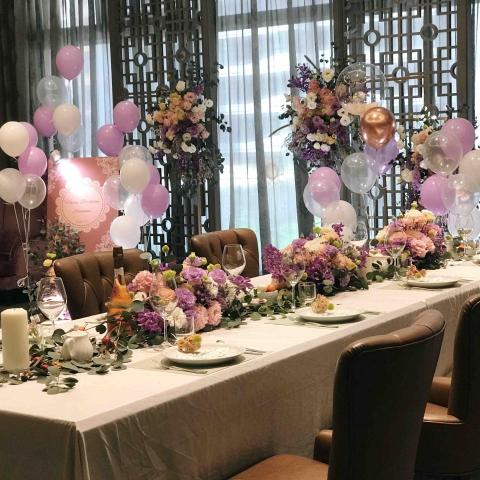 緗蒔花藝X食蒔私廚 - 生日派對佈置+私廚到府