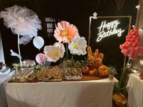 緗蒔花藝X食蒔私廚 - 生日派對私廚外燴+活動現場佈置