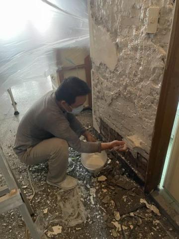 久柘裝修工程 - 廁所外牆壁癌處理